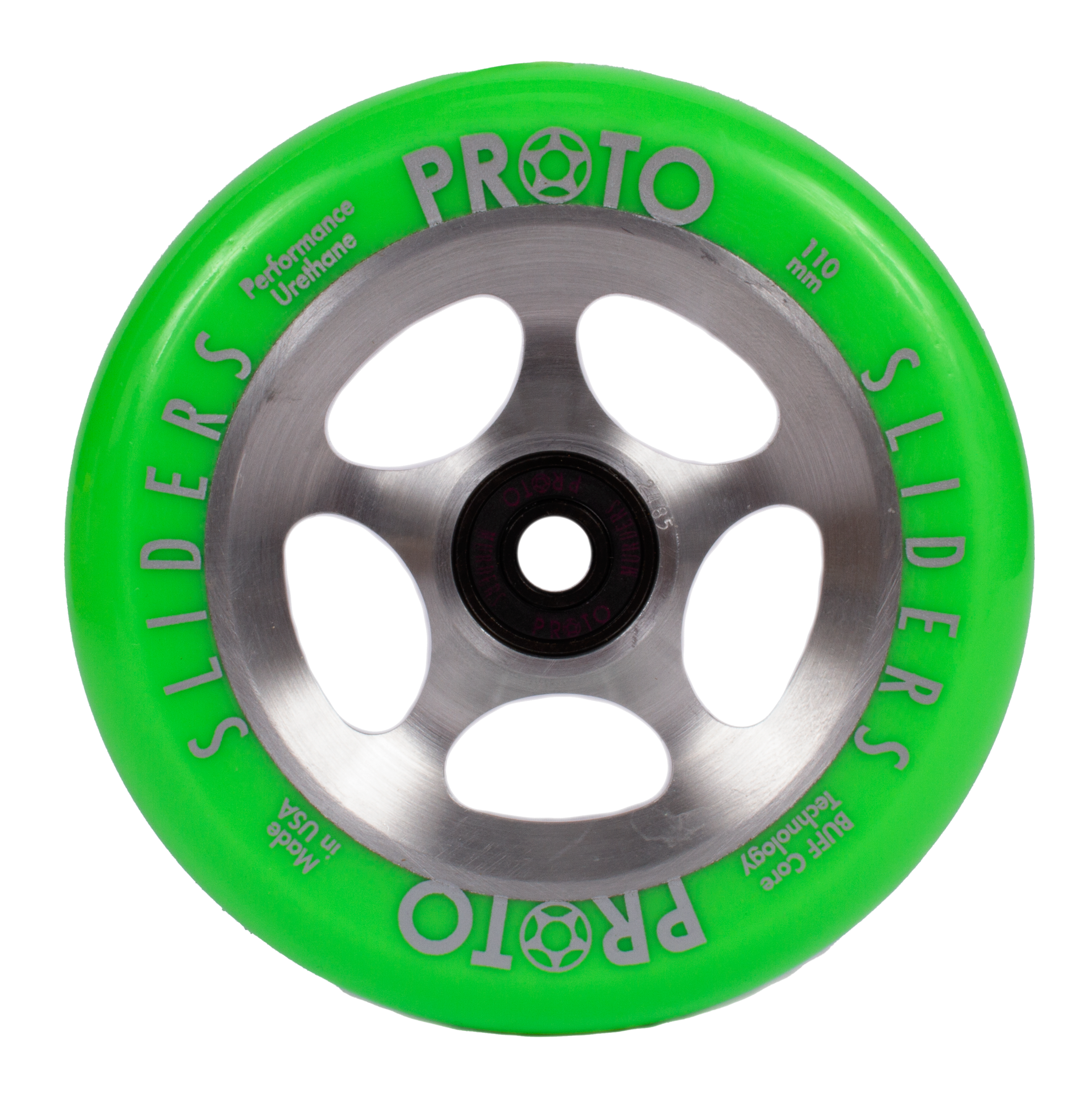 Колесо для самоката Proto StarBright Sliders 110 пара Neon Green on RawNeon Green on Raw