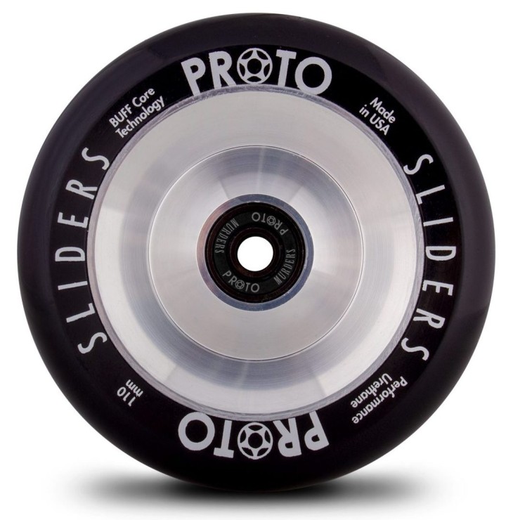 Колесо для самоката Proto Classic Full Core Sliders 110 пара Black On RAW
