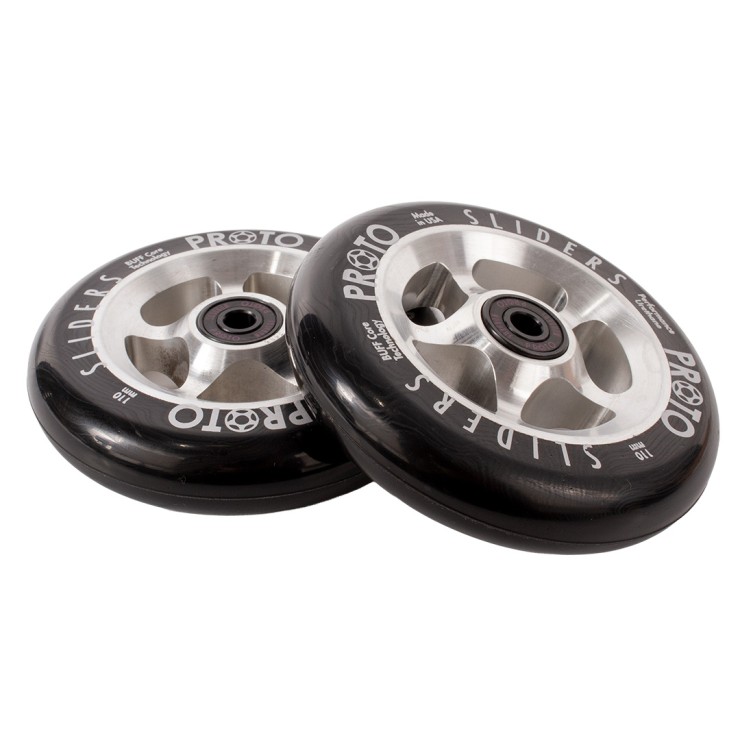 Колесо для самоката Proto Sliders 110 пара Classic Black on Raw