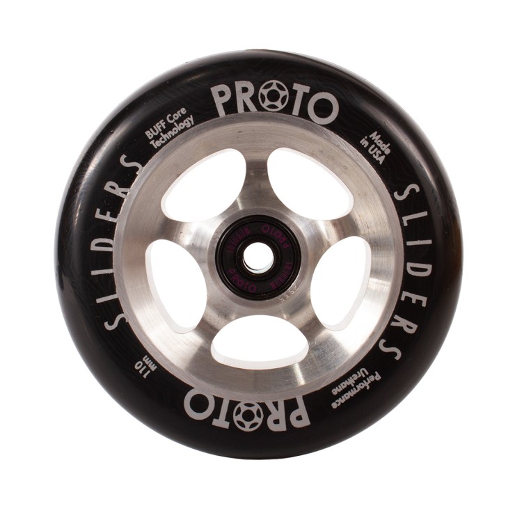 Колесо для самоката Proto Sliders 110 пара Classic Black on Raw