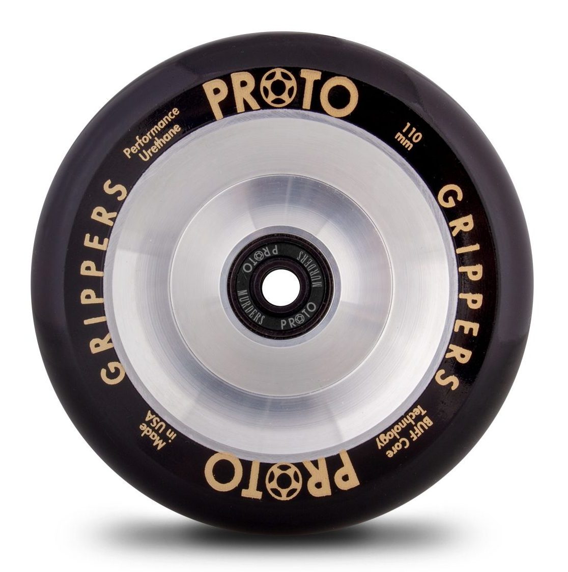 Колесо для самоката Proto Grippers 110 пара Classic Black on RawClassic Black on Raw