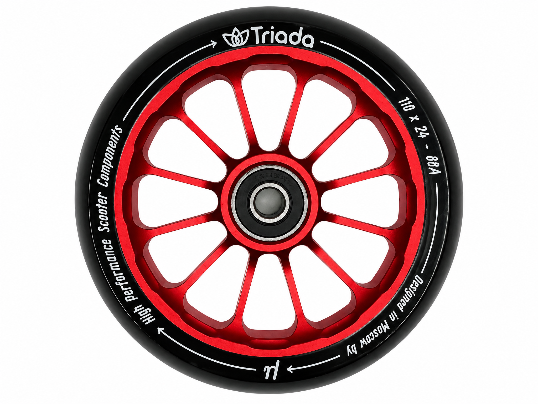 Колесо для самоката Triada Aether 110 серебристыйкрасный