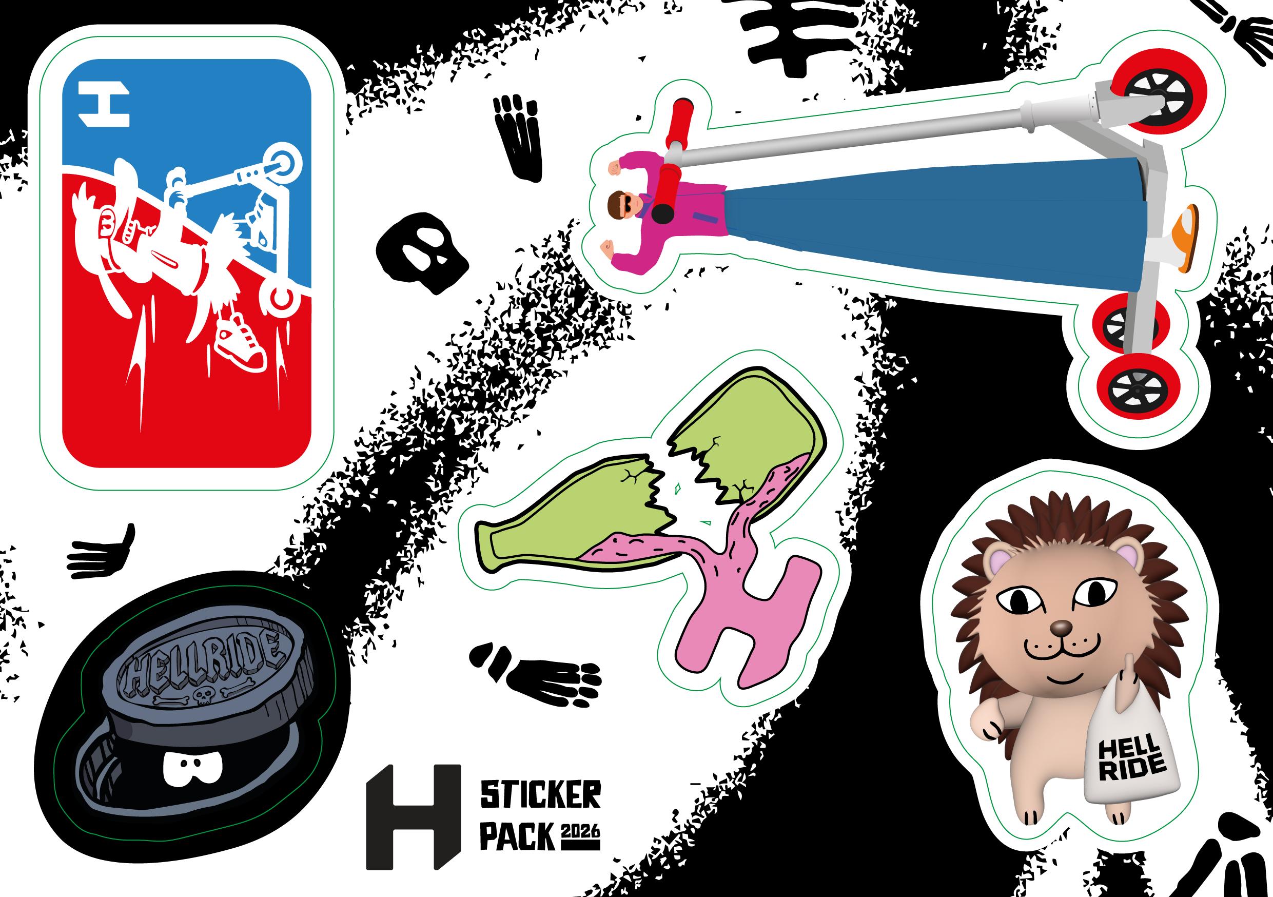 Наклейка Hellride Sticker Pack 2026 мульти