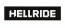 Наклейка Hellride Hell Logo черный