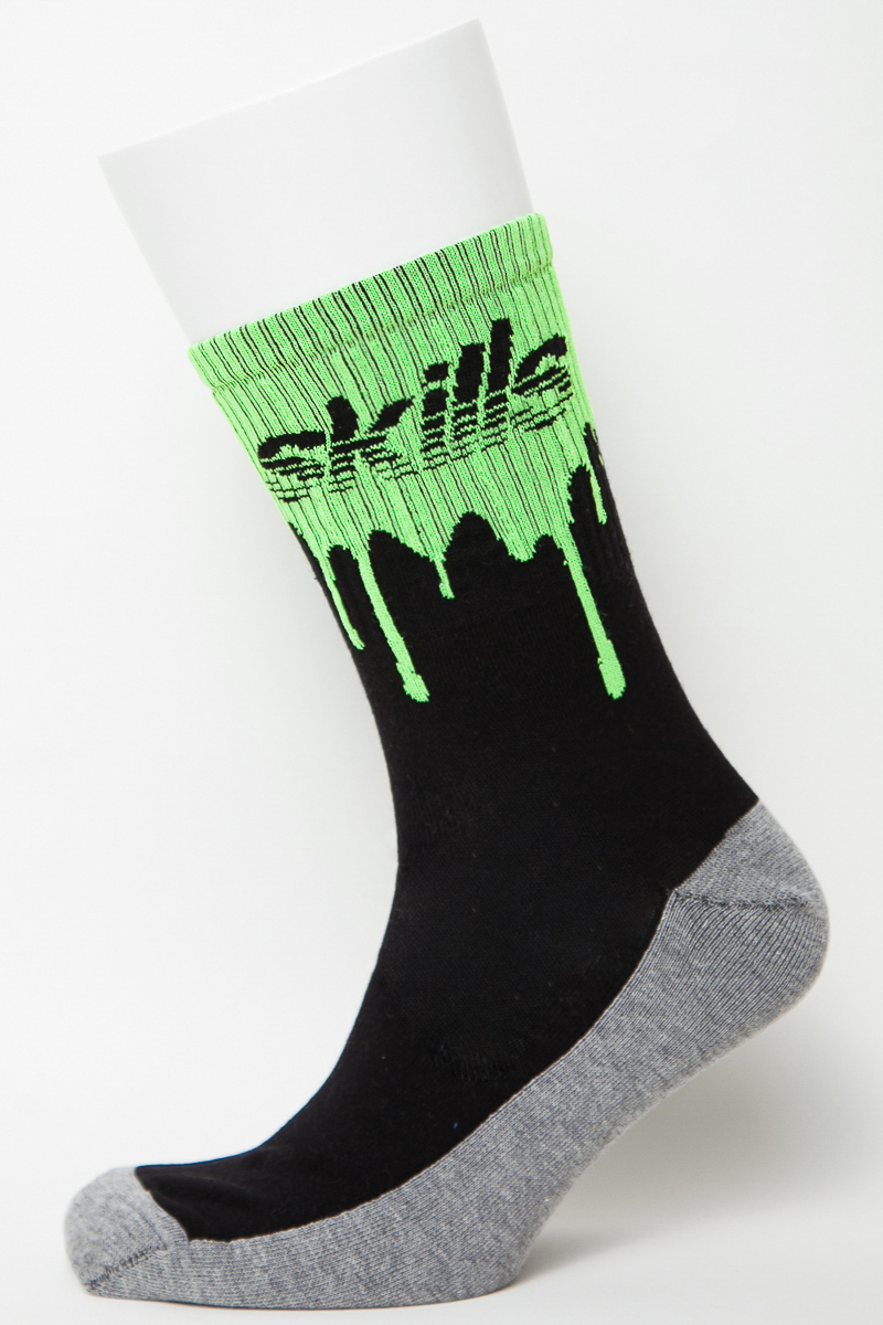 Носки Skills Alien (черный / зеленый)
