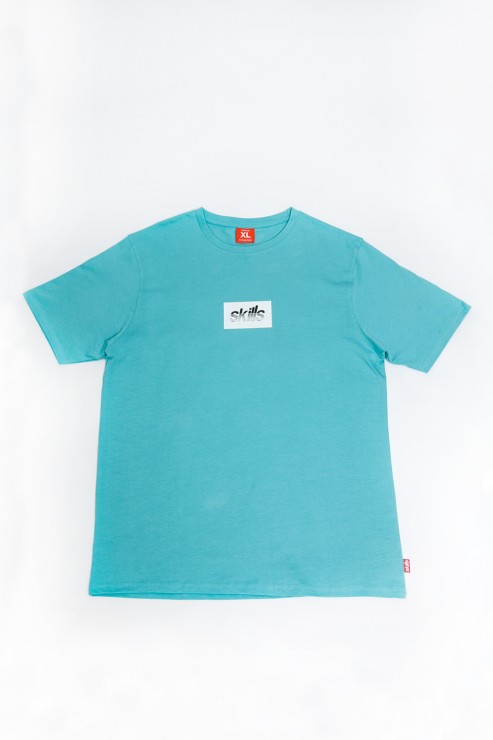 Футболка Skills Box logo голубой  2XL