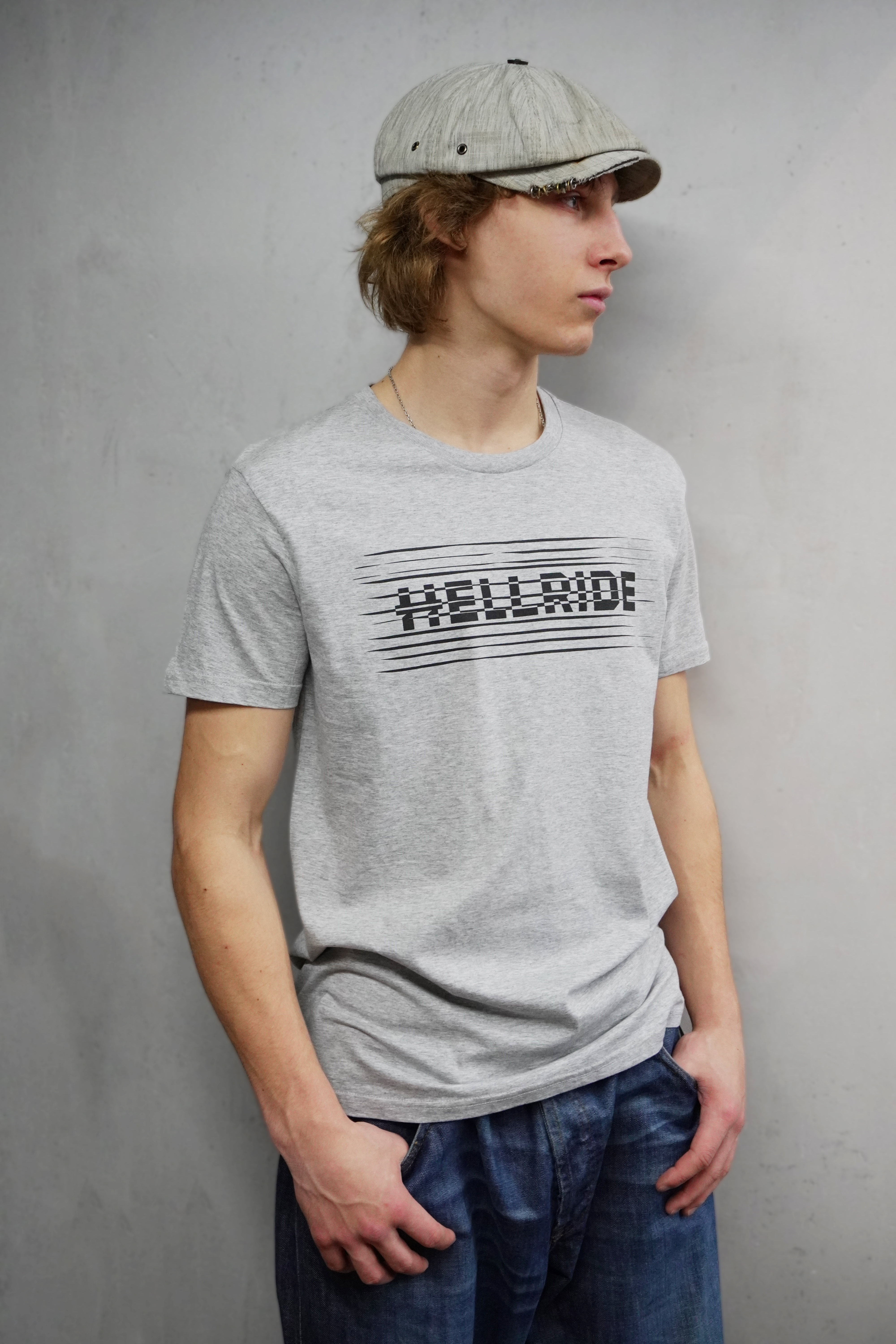 Футболка Hellride Noise серыйсерый