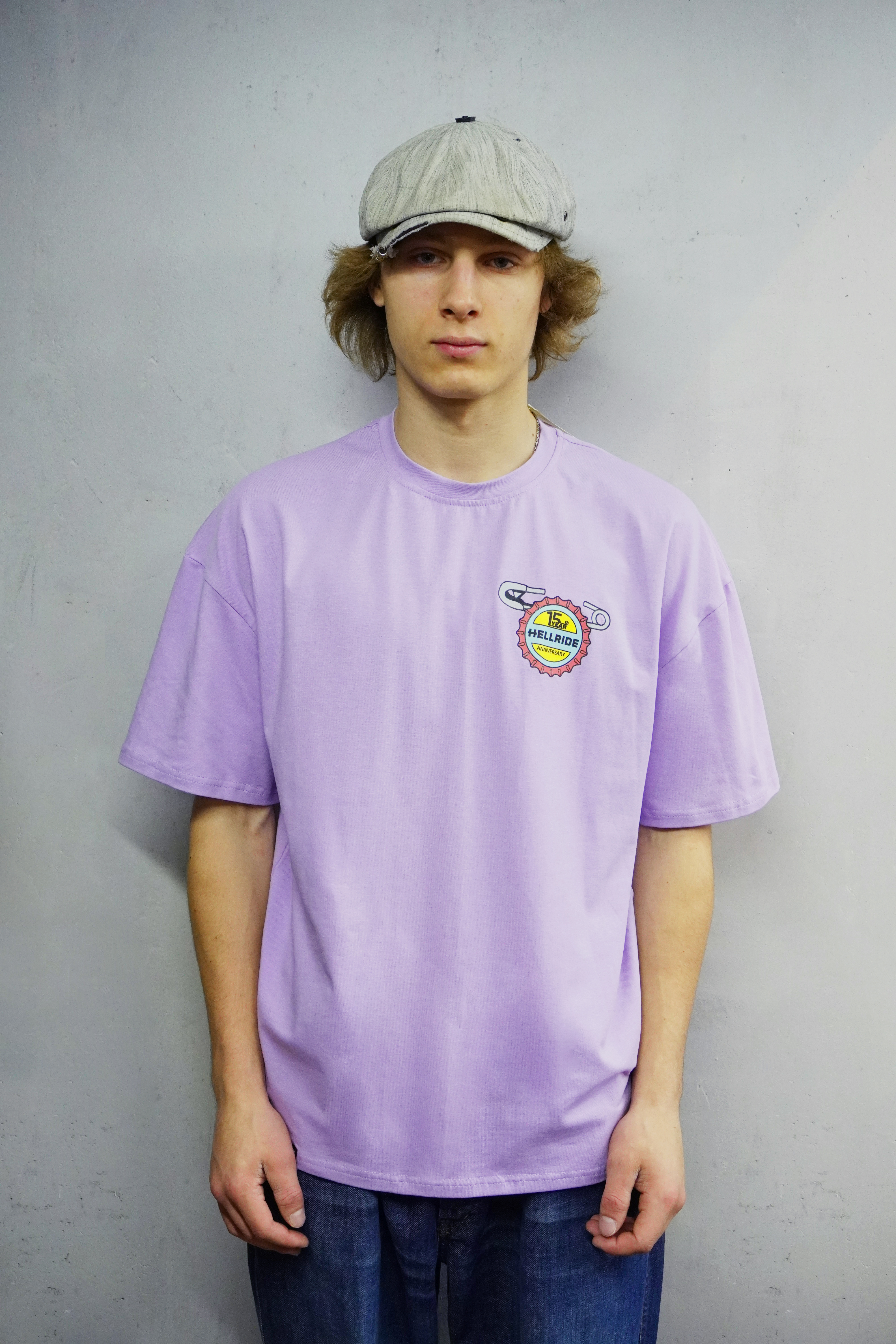 Футболка Hellride 15th сиреневыйсиреневый