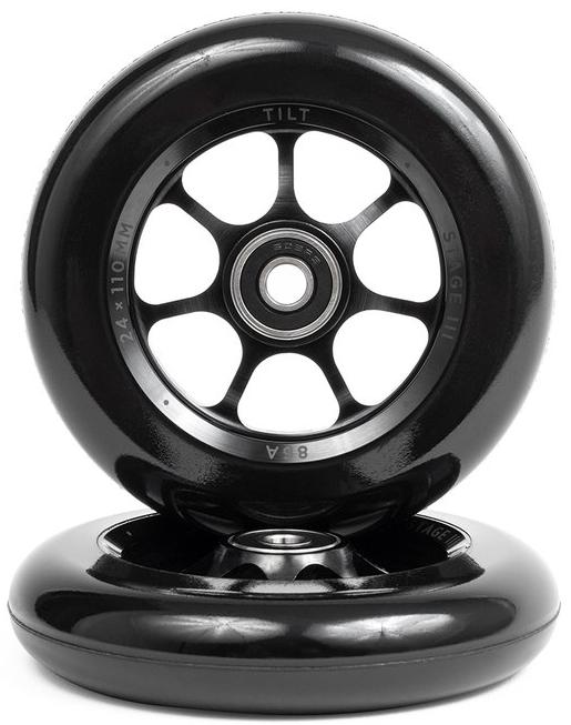 Колесо для самоката Tilt Stage III Durare Spoked 120x30 пара черныйчерный
