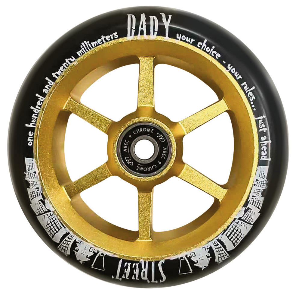 Колесо для самоката Tech Team 6ST Street Dady 30x120 золотойзолотой