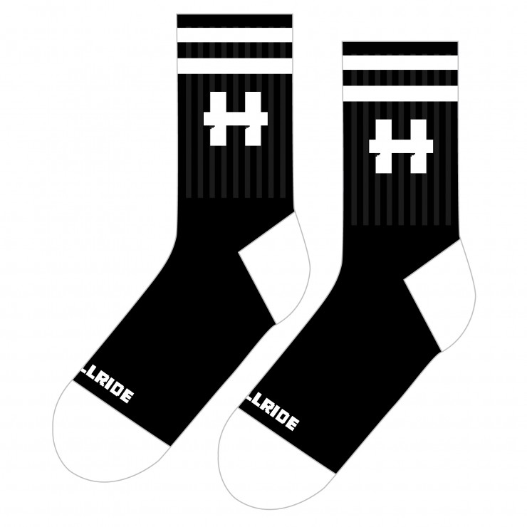 Носки Hellride Logo черный / белый