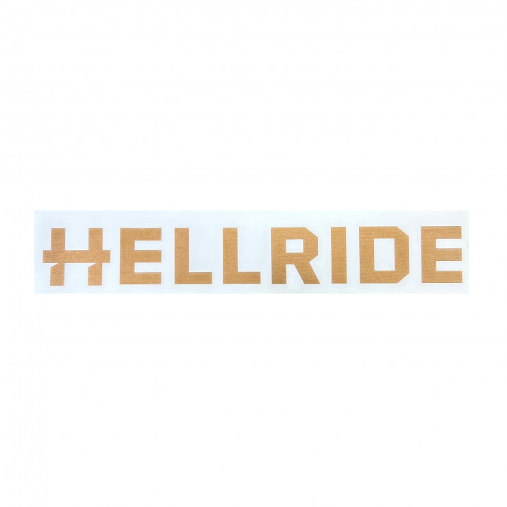 Наклейка Hellride Logo медный