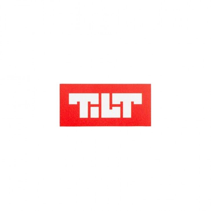 Наклейка Tilt Block logo красный