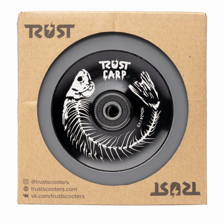 Колесо для самоката Trust Carp v2 110 пара черный / серый