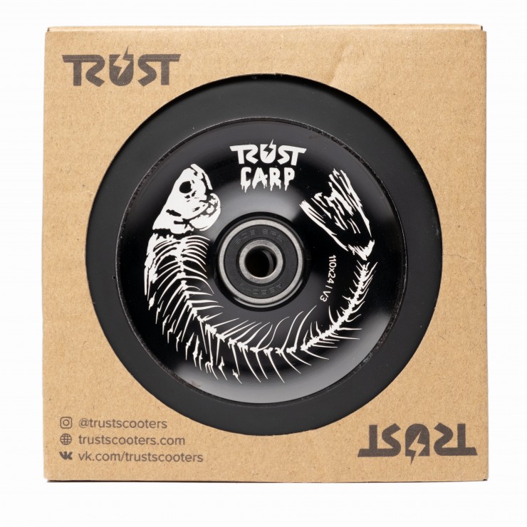 Колесо для самоката Trust Carp 110 пара черный / черный