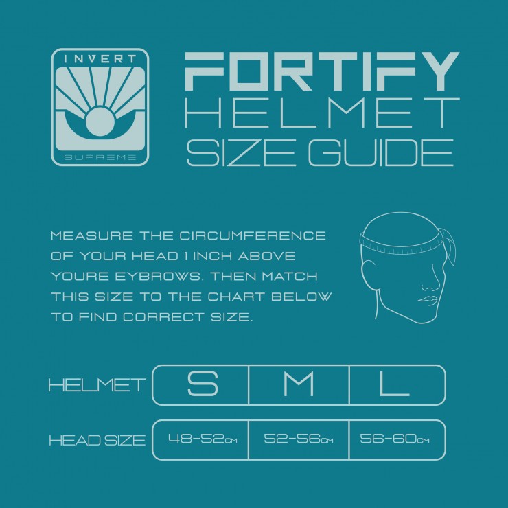 Шлем Invert Fortify EU/AU/US глянцевы черный / синий  L / 56-60