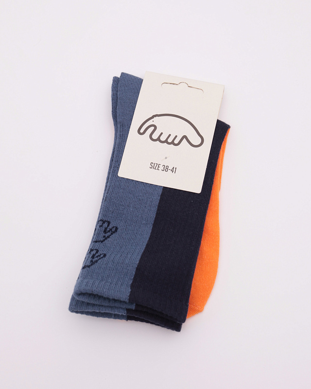 Носки Anteater Colorblock (оранжевый / синий / черный)