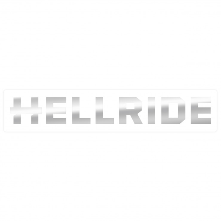 Наклейка Hellride Logo хром