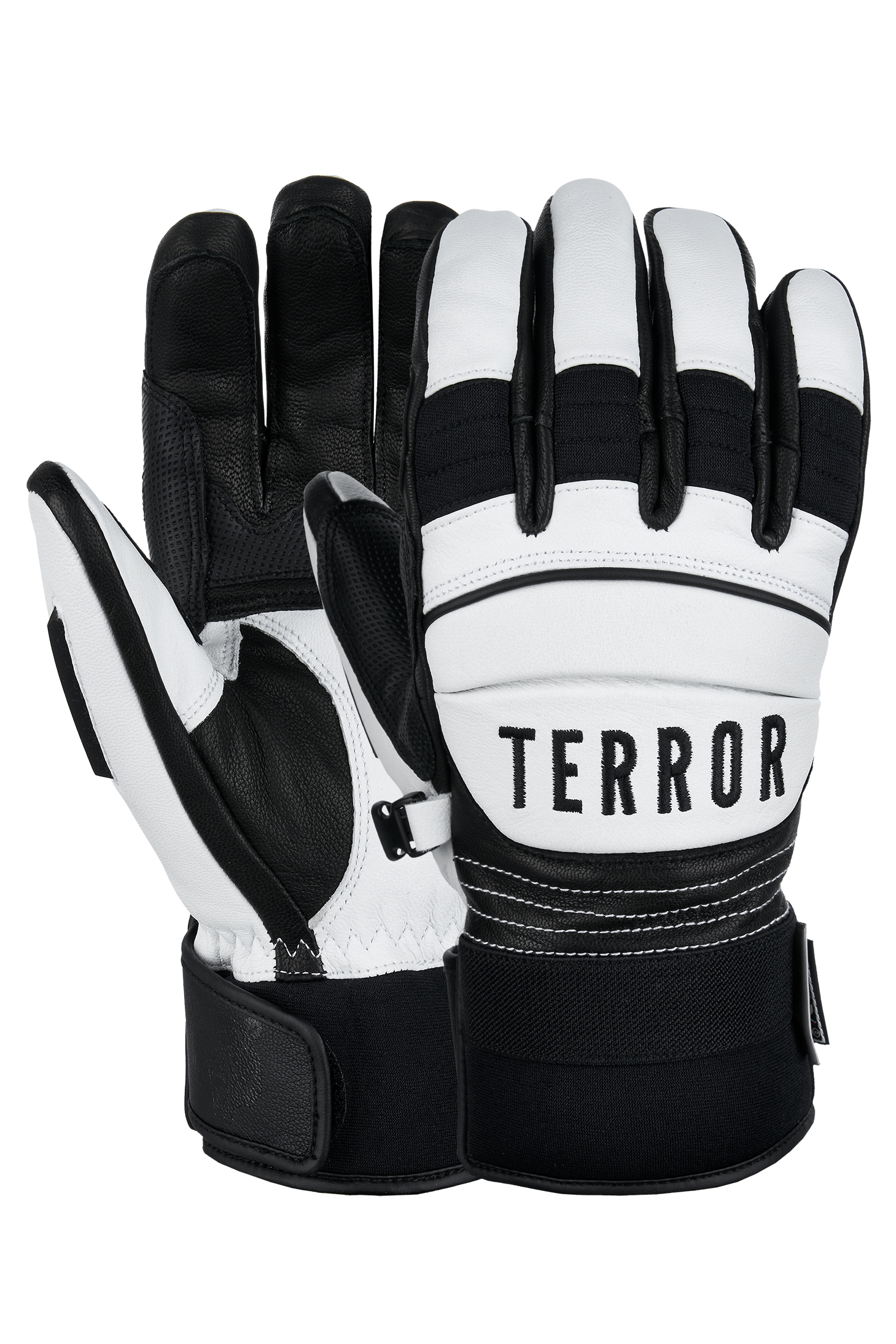 Перчатки Terror Race Gloves черный  Lбелый