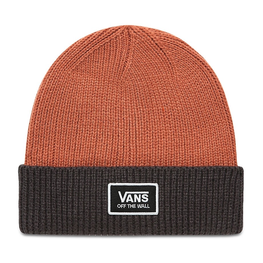 Шапка Vans Falcon beanie коричневый  One Sizeкоричневый