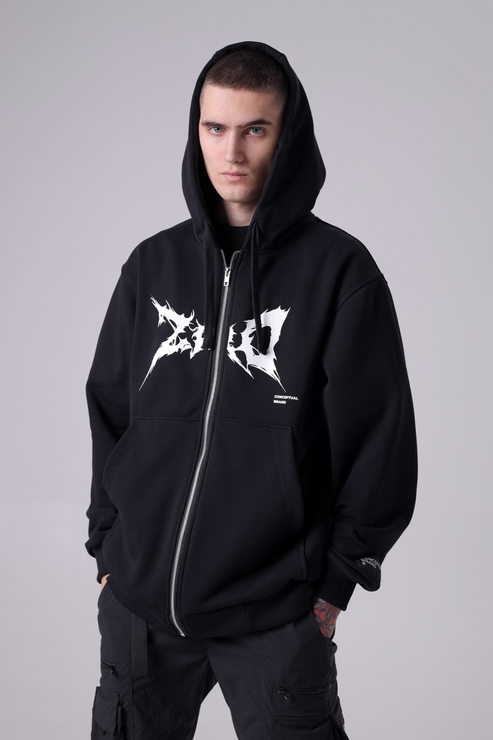 Худи ZRD Hoodie-Zip Mineral черный  Mчерный