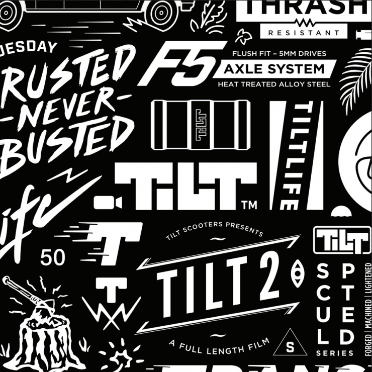 Наклейка Tilt Compilation Sticker черный