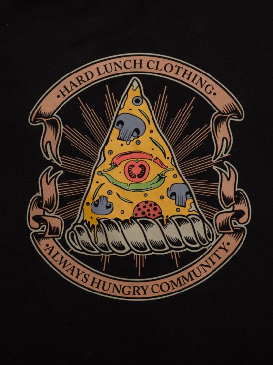 Свитшот HardLunch Pizza eye черный