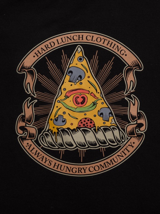 Свитшот HardLunch Pizza eye черный  S