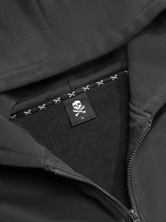 Худи HardLunch Logo Zip темно-серый