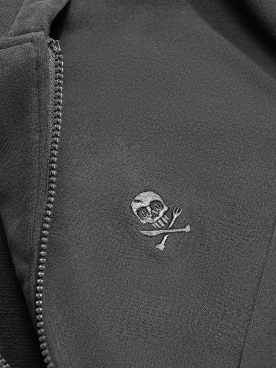 Худи HardLunch Logo Zip темно-серый