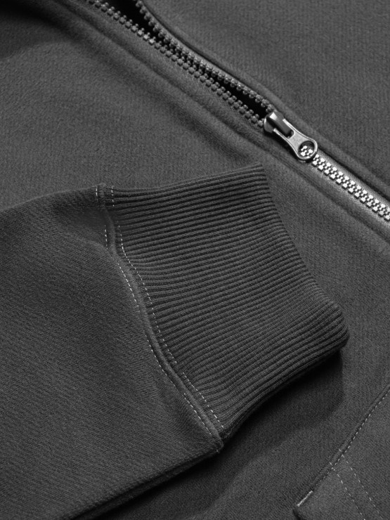 Худи HardLunch Logo Zip темно-серый