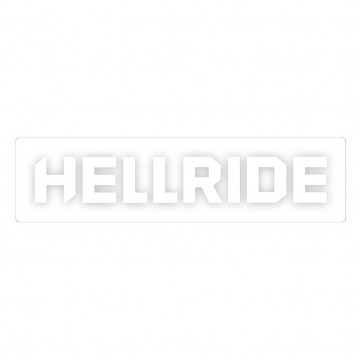 Наклейка Hellride Logo белый