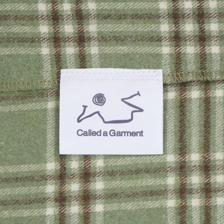 Рубашка Called a Garment Human flannel зеленый