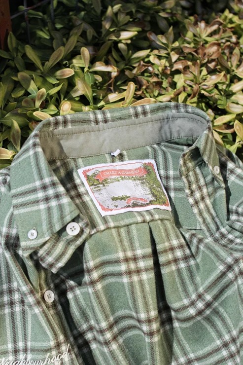 Рубашка Called a Garment Human flannel зеленый