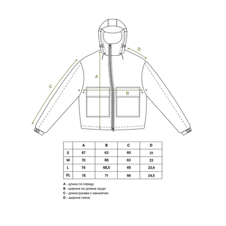 Куртка Called a Garment 5-Winds Jacket дымчатый серый  S