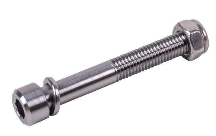 Ось Tech Team М8х60 из титана серебристый