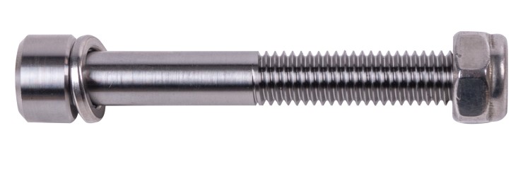 Ось Tech Team М8х60 из титана серебристый
