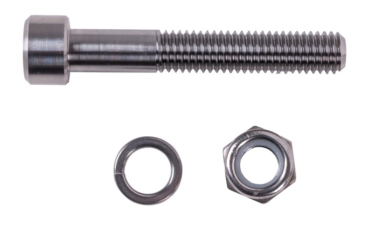 Ось Tech Team М8х50 из титана серебристый