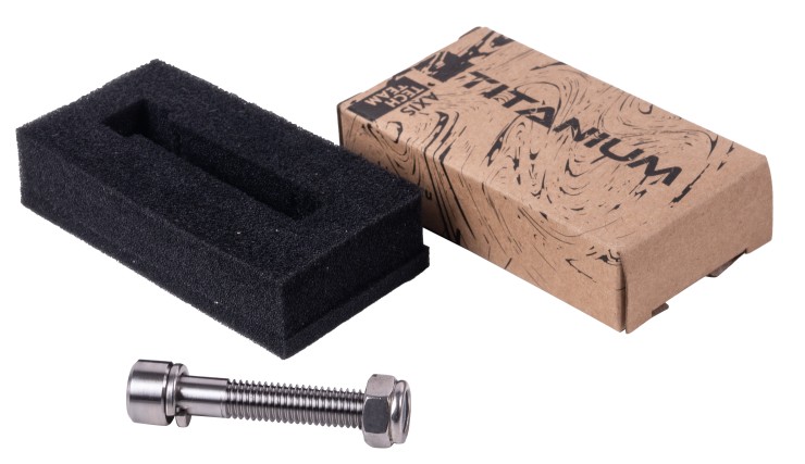 Ось Tech Team М8х45 из титана серебристый