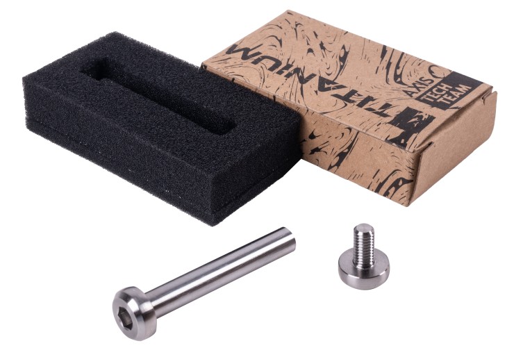 Ось Tech Team М6х52,5 из титана серебристый