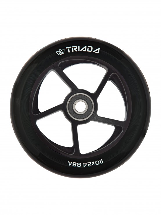 Колесо для самоката Triada 5Q Spoked 110 черный / черный