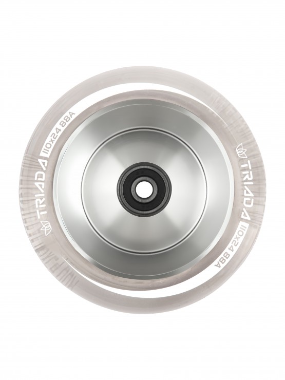 Колесо для самоката Triada Hollow Tech 110 прозрачный / серебристый
