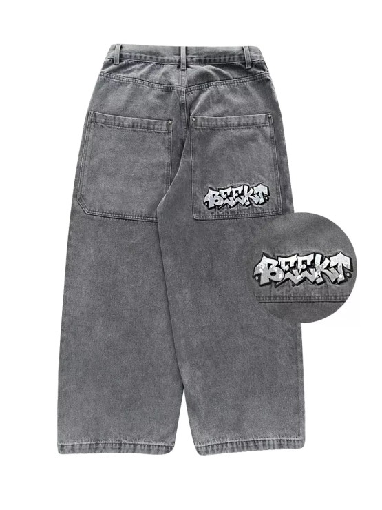 Джинсы Beekt серый