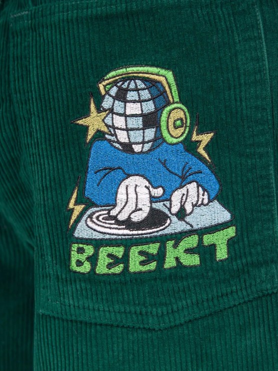 Джинсы Beekt Вельвет зеленый