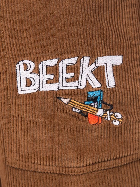 Джинсы Beekt Вельвет коричневый