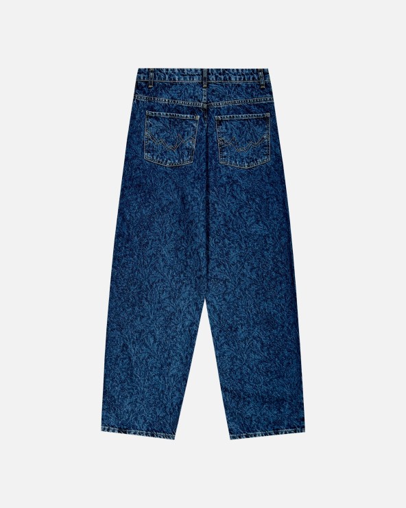Джинсы Issaya Loose Ghost Pattern синий