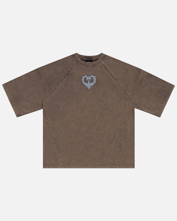 Футболка Issaya x Volchok Heart коричневый
