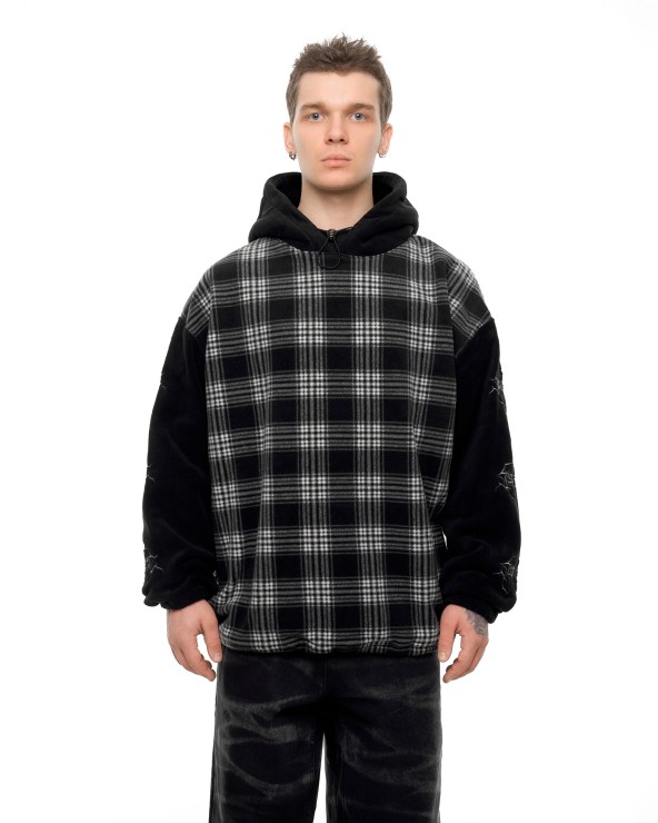 Худи Issaya Tartan Fleece черный