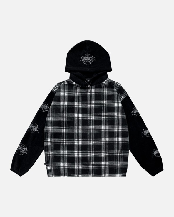 Худи Issaya Tartan Fleece черный