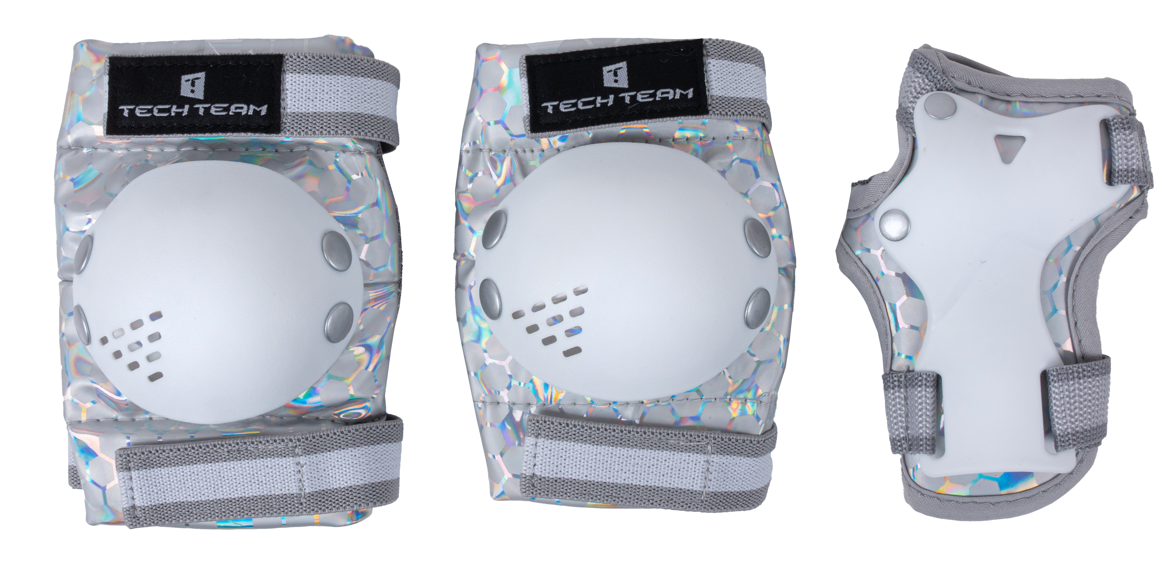 Комплект защиты Tech Team Safe fit kids 4.0 серый M